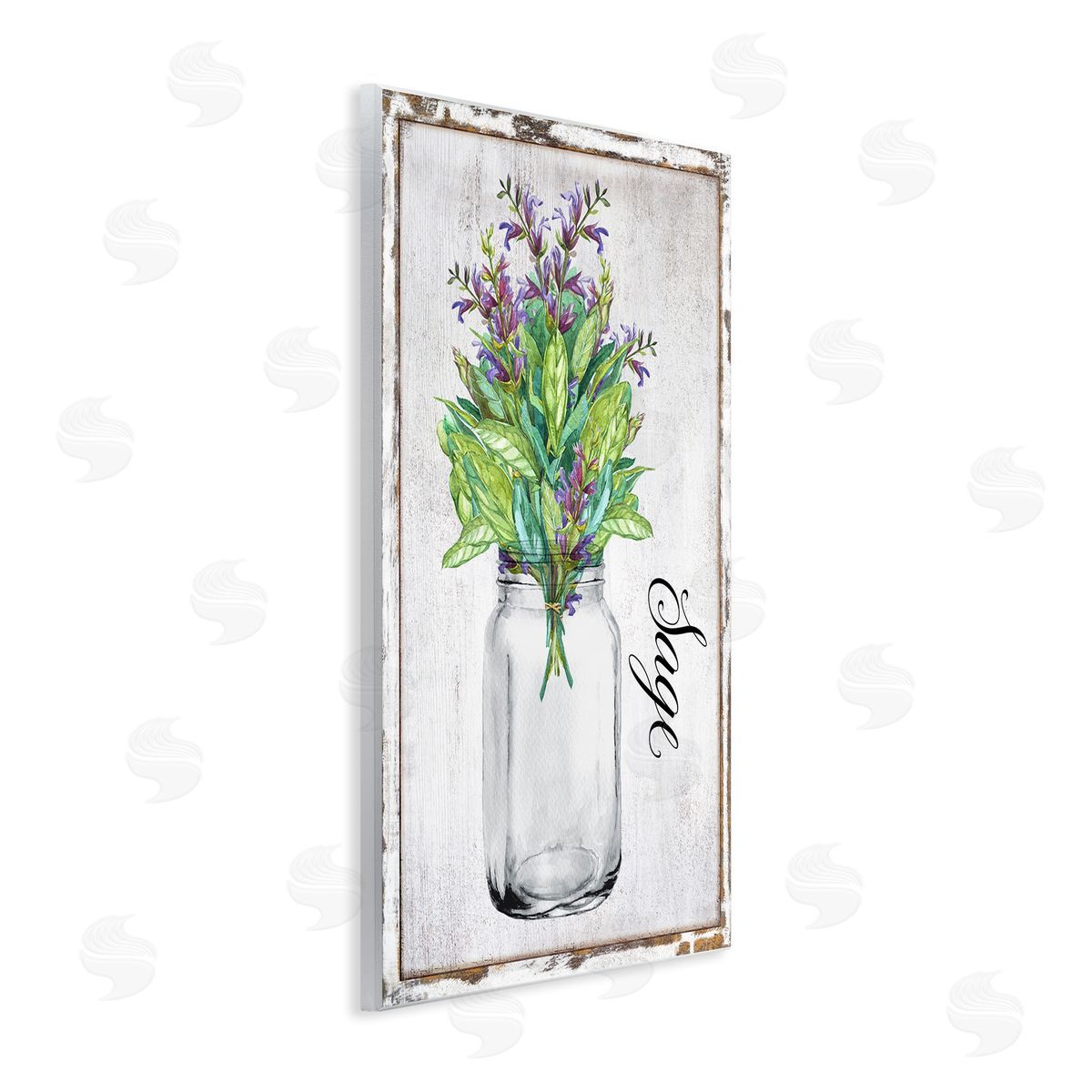 Rustic Garden Sage Wood Plaque Wall Art, Home Decor by Creatif Belle