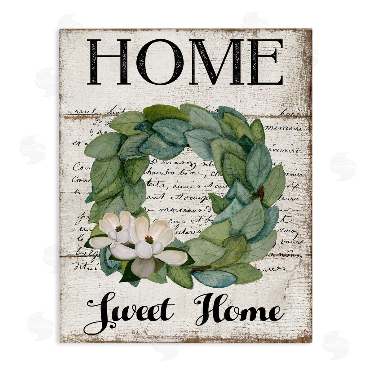 Rustic Welcoming Phrase Canvas Wall Art, Home Decor by Creatif Belle