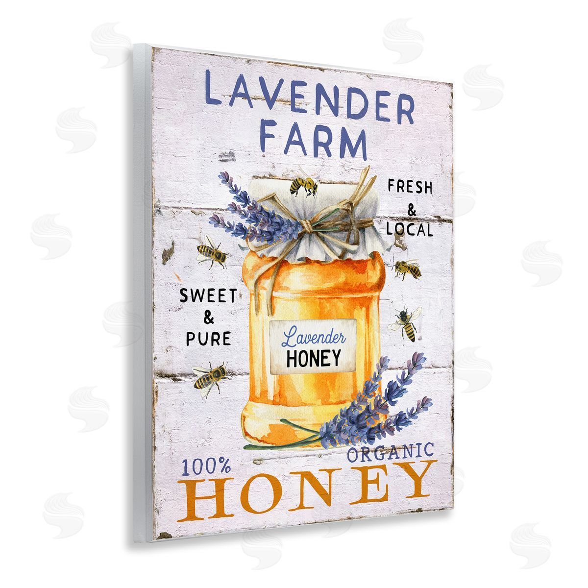 Lavender Honey Farmhouse Wood Plaque Wall Art, Home Decor by Creatif Belle