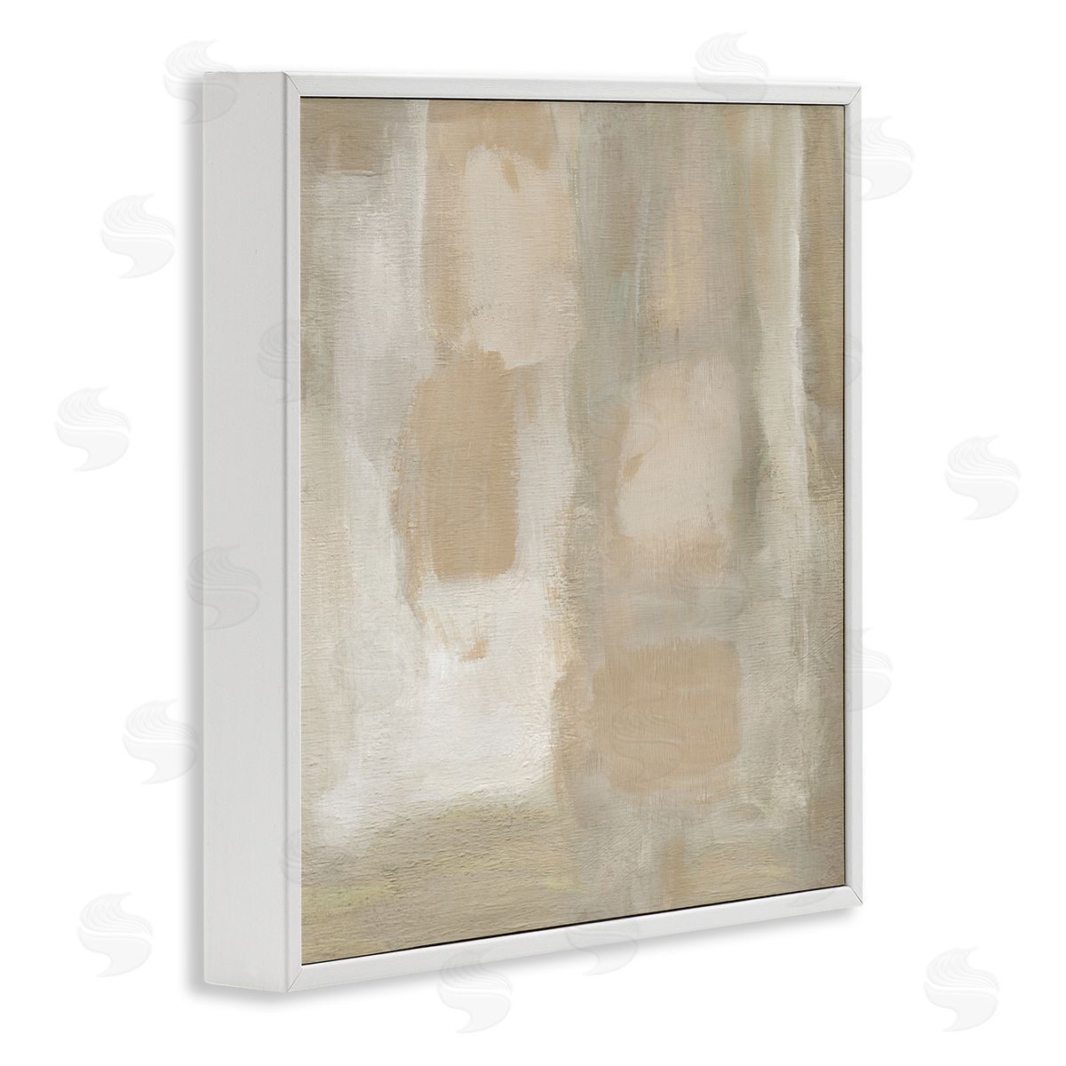 Beige Neutral Painting White Frame Print Wall Art, Home Decor by Carol Robinson