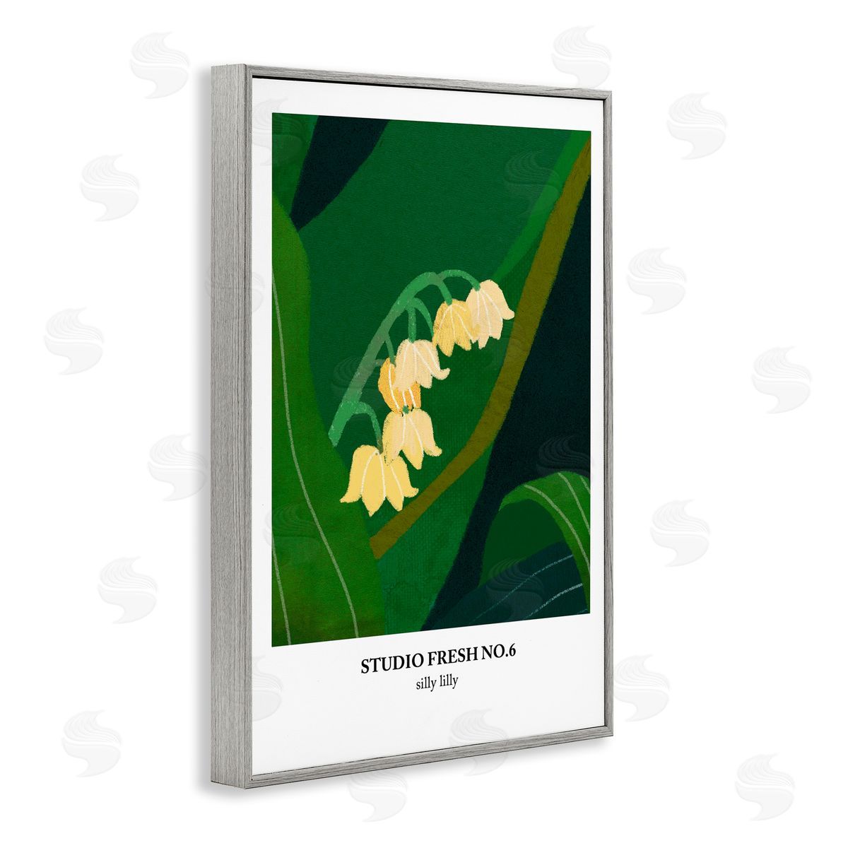 Silly Lily Studio Poster Grey Frame Print Wall Art, Home Decor by Incado