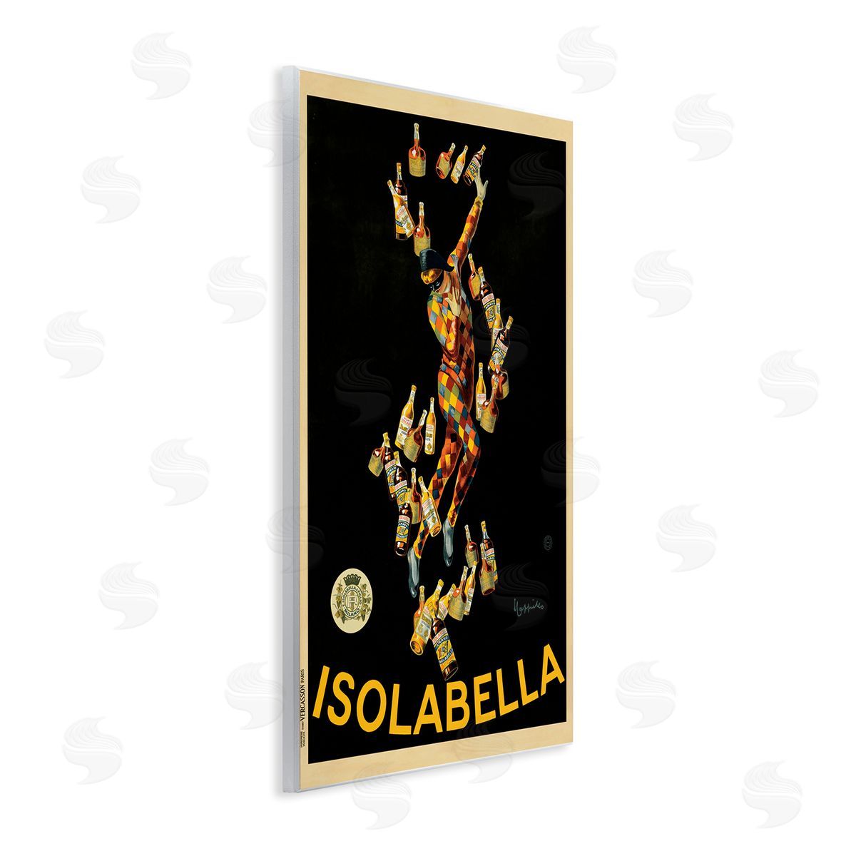 Isolabella Vintage Ad Wood Plaque Wall Art, Home Decor by Vintage Poster