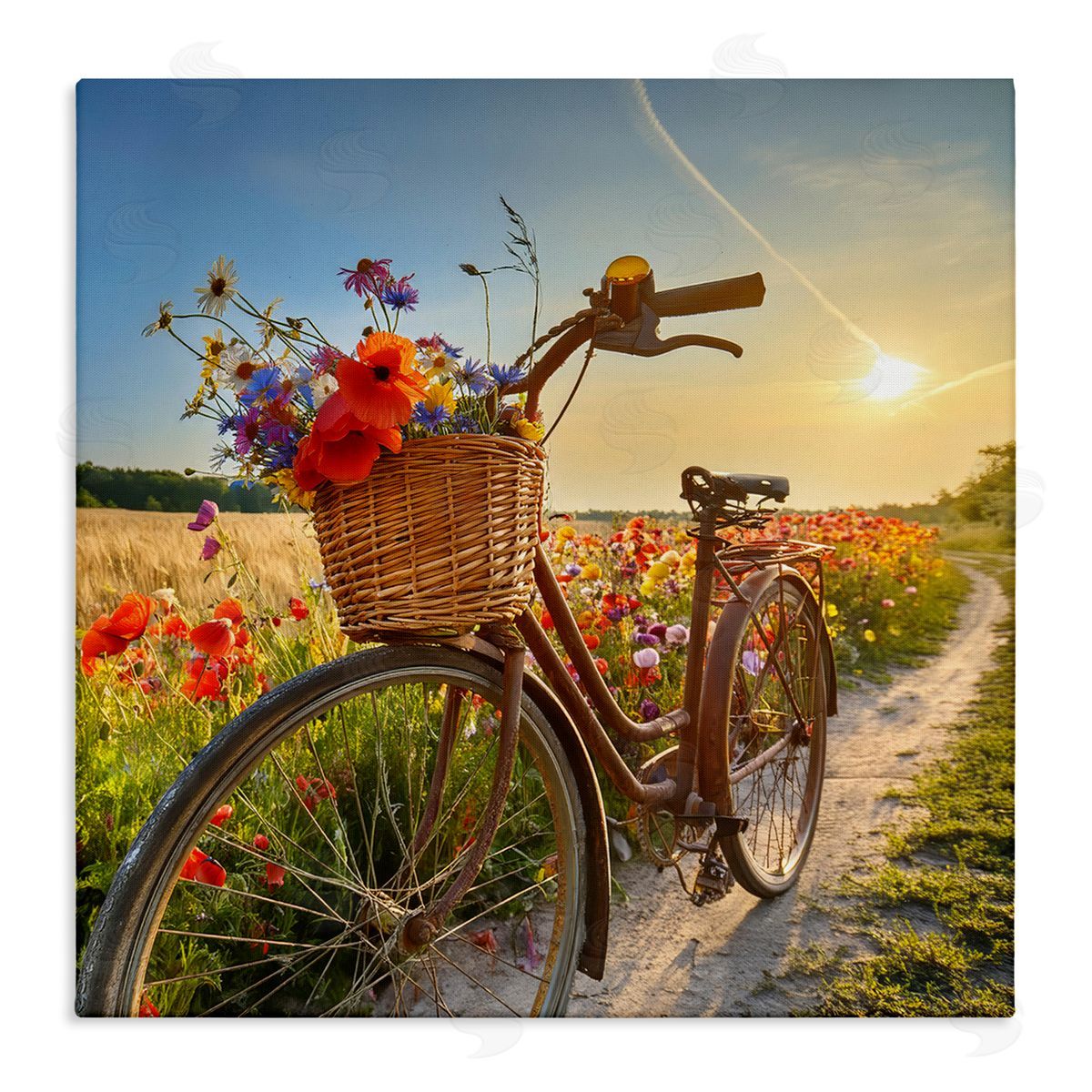stupell industries Alina Georgescu | Flower Stop Bicycle