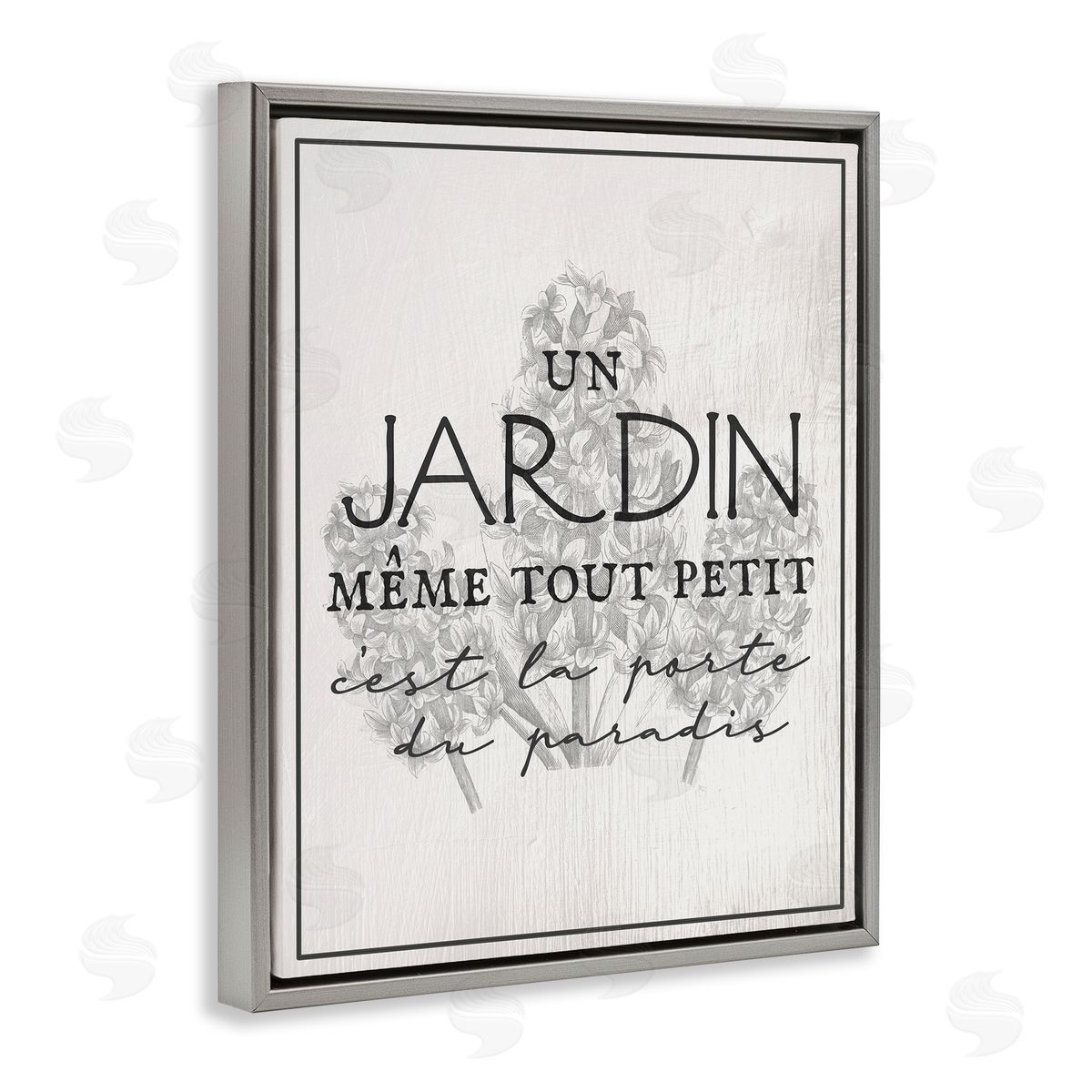 Vintage Inspiring Garden Grey Floating Frame Canvas Wall Art, Home Decor by Stupell Studio