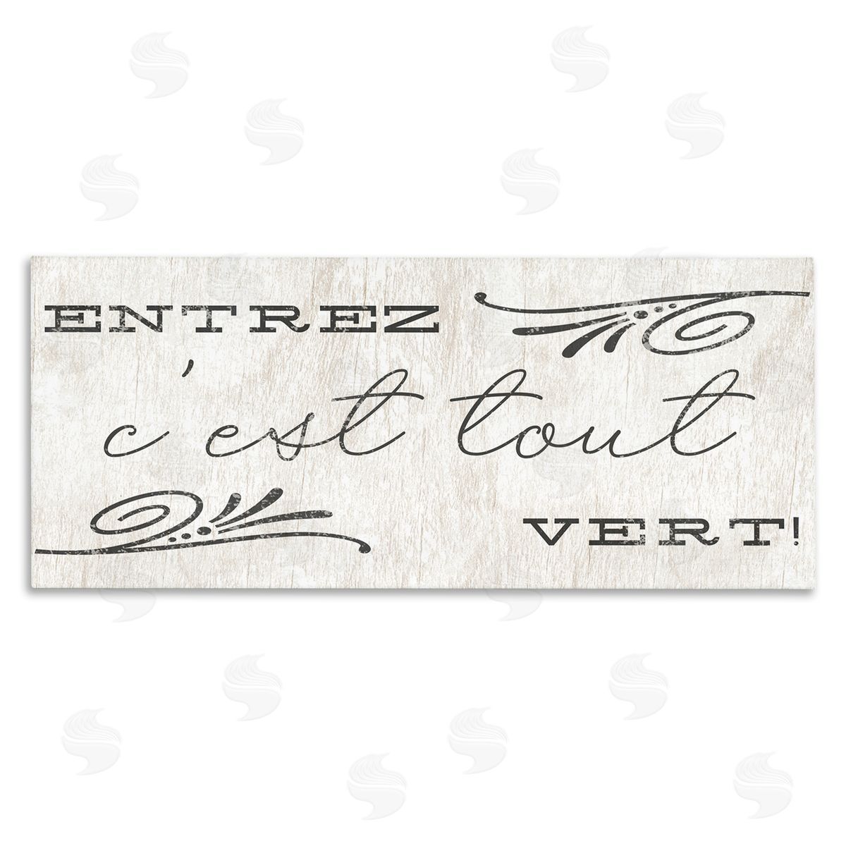 French Come In Phrase Canvas Wall Art, Home Decor by Stupell Studio