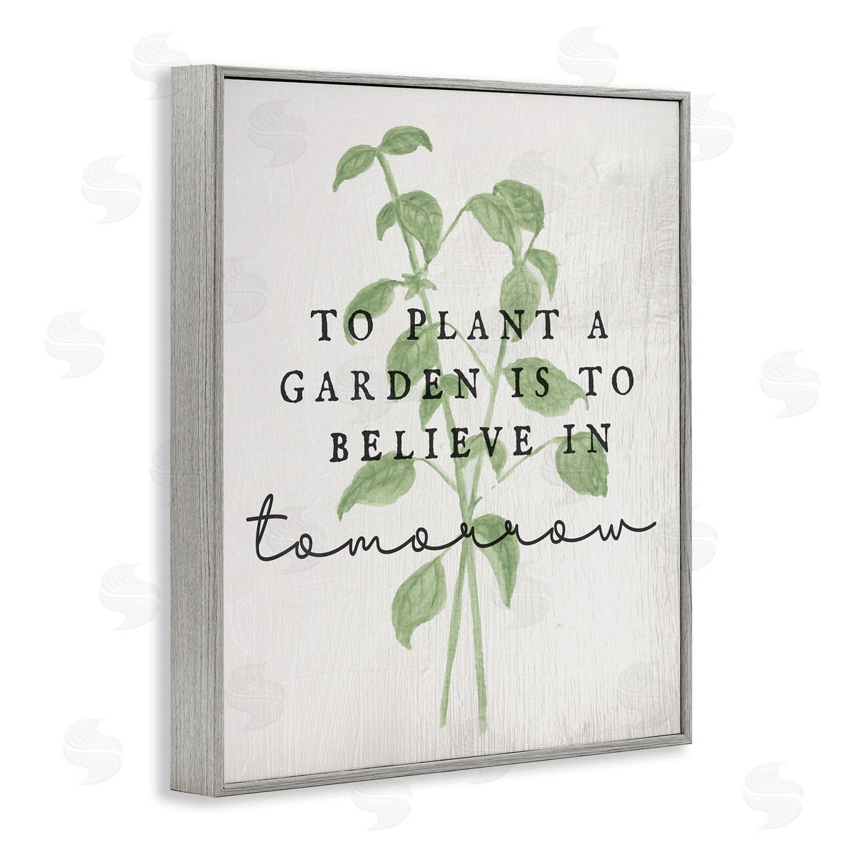 Inspirational Garden Phrase Grey Frame Print Wall Art, Home Decor by Stupell Studio