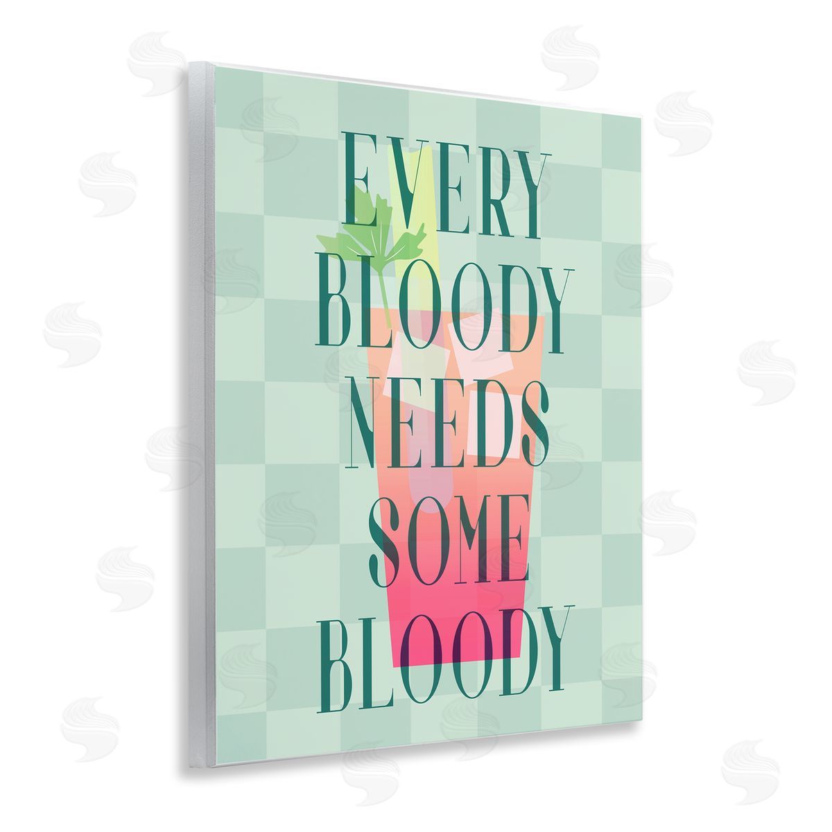 Bloody Mary Cocktail Wood Plaque Wall Art, Home Decor by Stupell Studio
