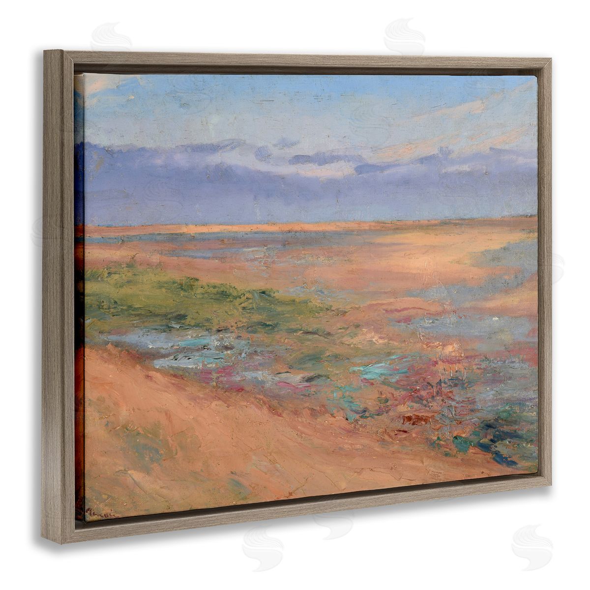 Renoir Classic Marine Brown Floating Frame Canvas Wall Art, Home Decor by Stupell Studio