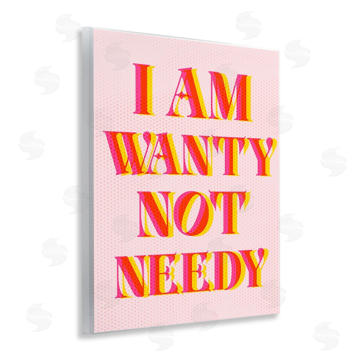Wanty Not Needy Wood Plaque Wall Art, Home Decor by Stupell Studio