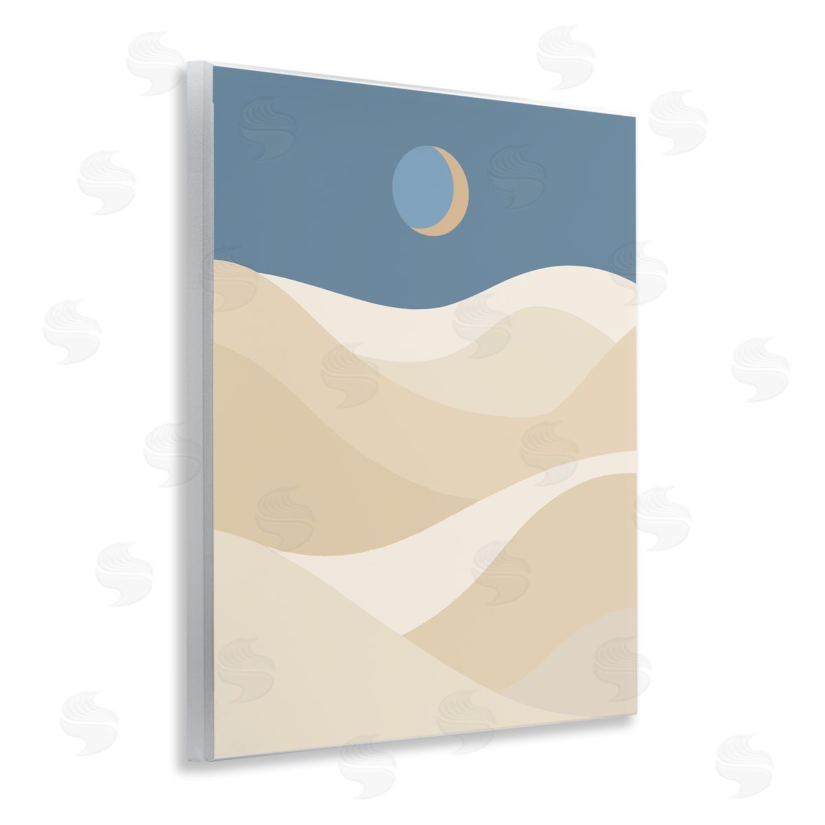 Crescent Moon over Dunes Wood Plaque Wall Art, Home Decor by Stupell Studio