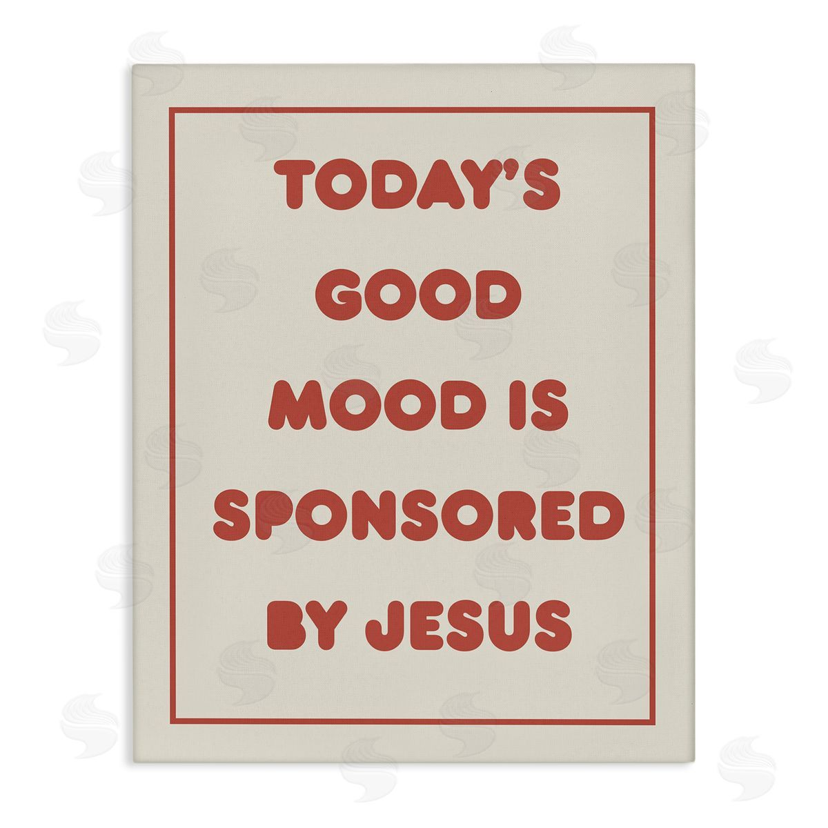 Good Mood by Jesus Canvas Wall Art, Home Decor by Stupell Studio