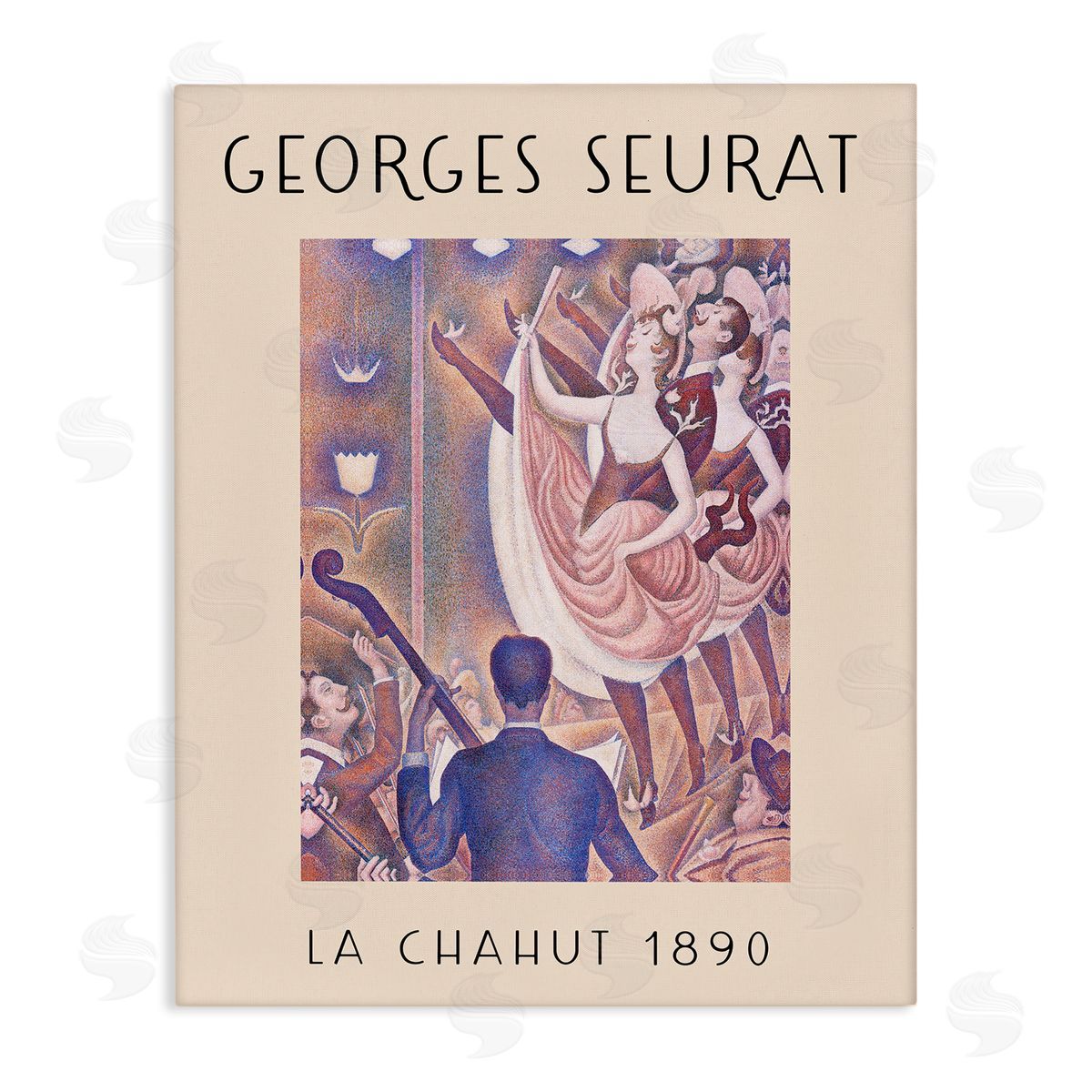 Classic Seurat Poster Canvas Wall Art, Home Decor by Stupell Studio