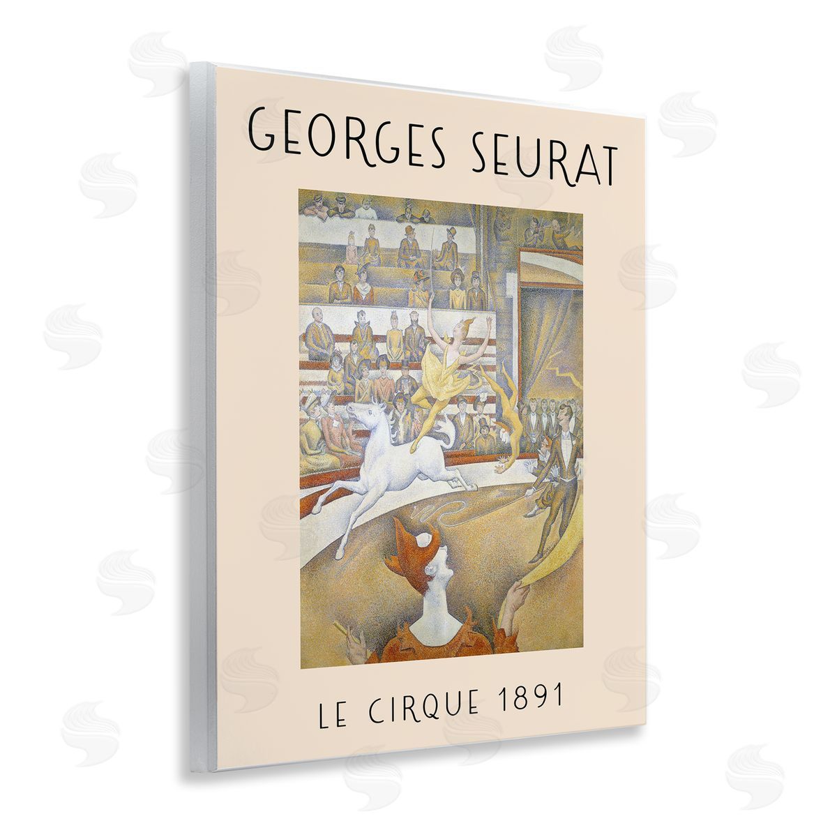 Classic Georges Seurat Wood Plaque Wall Art, Home Decor by Stupell Studio