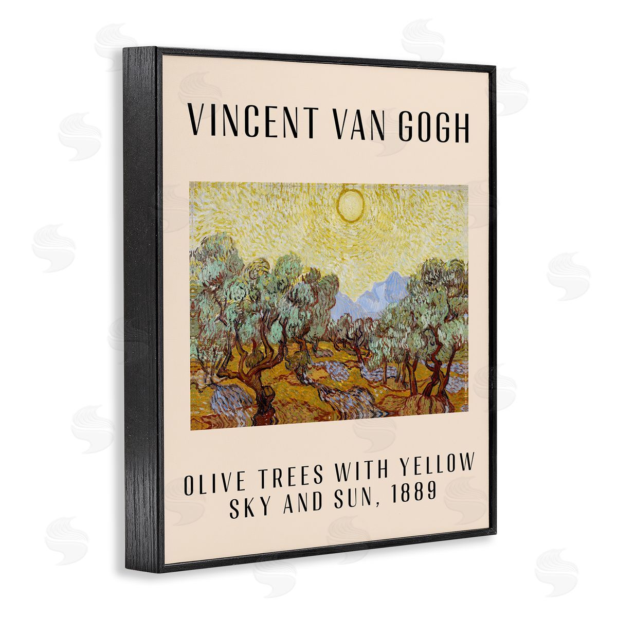 Classic Olive Trees Van Gogh Black Frame Print Wall Art, Home Decor by Stupell Studio