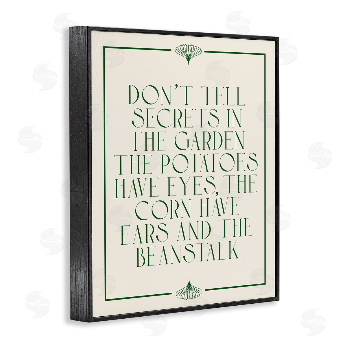 Funny Gardener Secrets Black Frame Print Wall Art, Home Decor by Stupell Studio