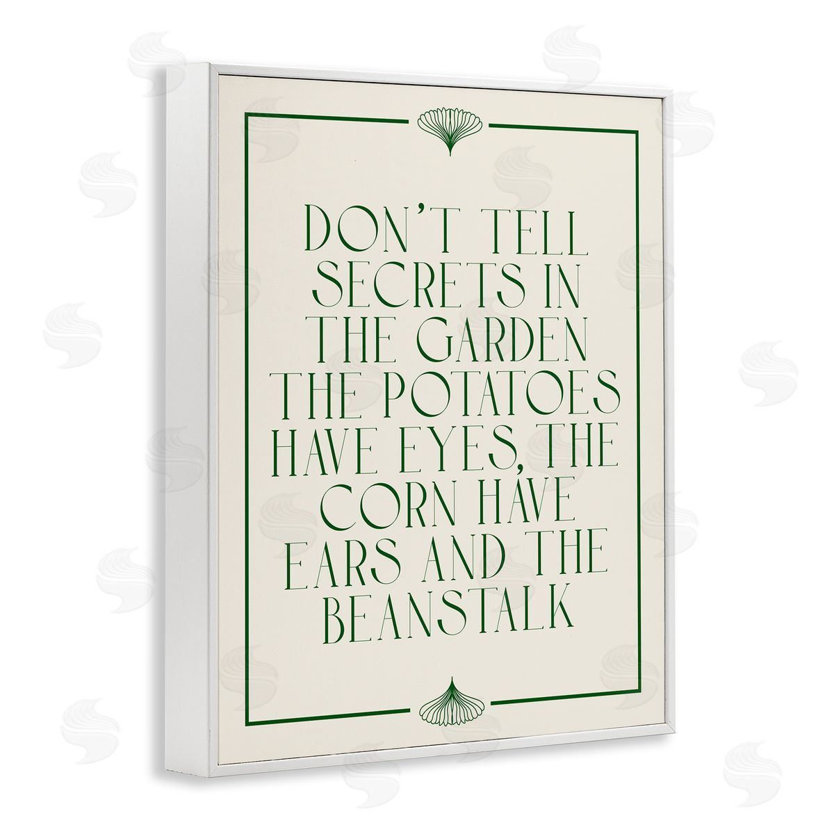 Funny Gardener Secrets White Frame Print Wall Art, Home Decor by Stupell Studio