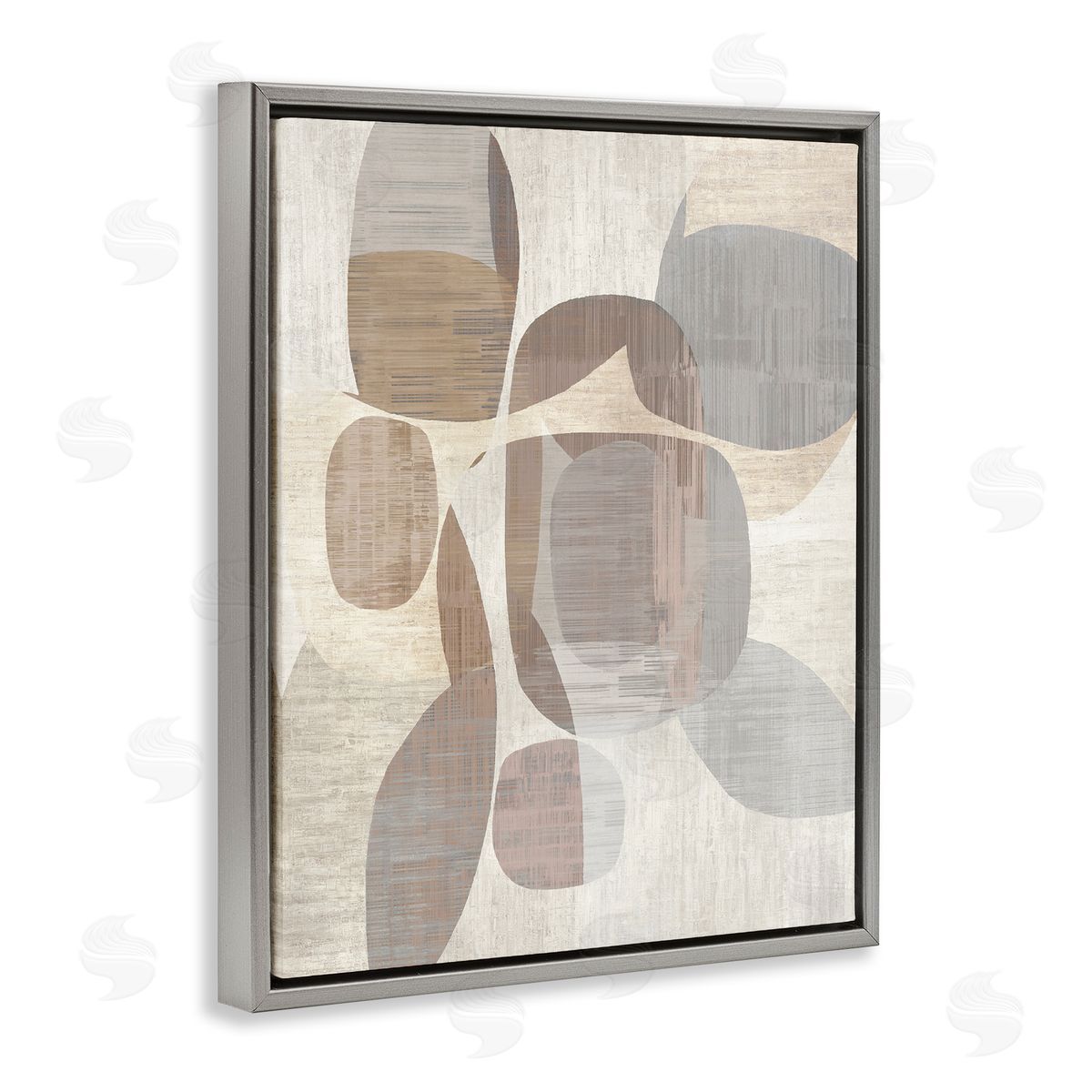 David Moore  Gray Floating Frame Canvas Wall Art Print