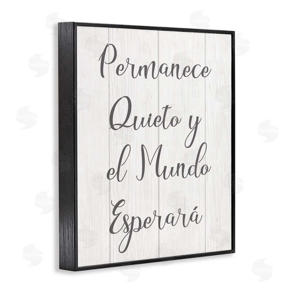 Stupell Studio Permanece en Quietud Black Framed Giclee Wall Art Print