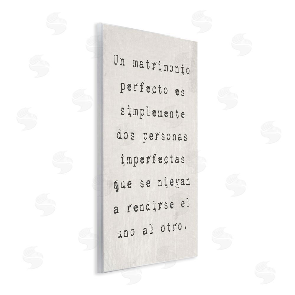 Stupell Studio Un Matrimonio Perfecto Wooden Wall Plaque Art Print