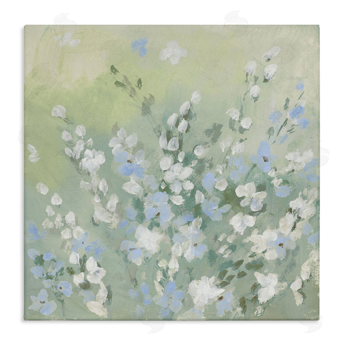Lanie Loreth Wispy Willows White Wildflowers Canvas Wall Art Print