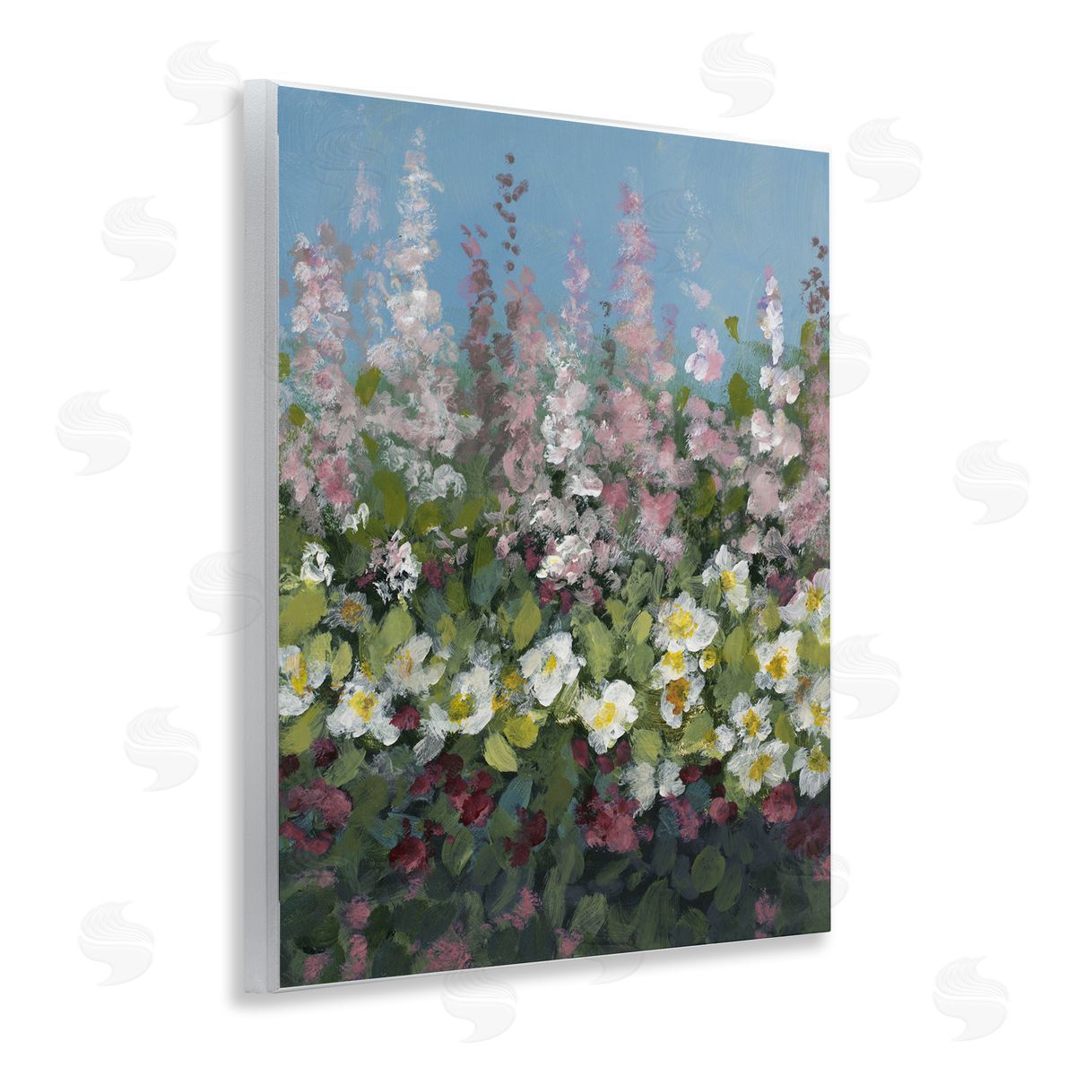 Lanie Loreth Garden Glory Purple Flowers Wooden Wall Plaque Art Print