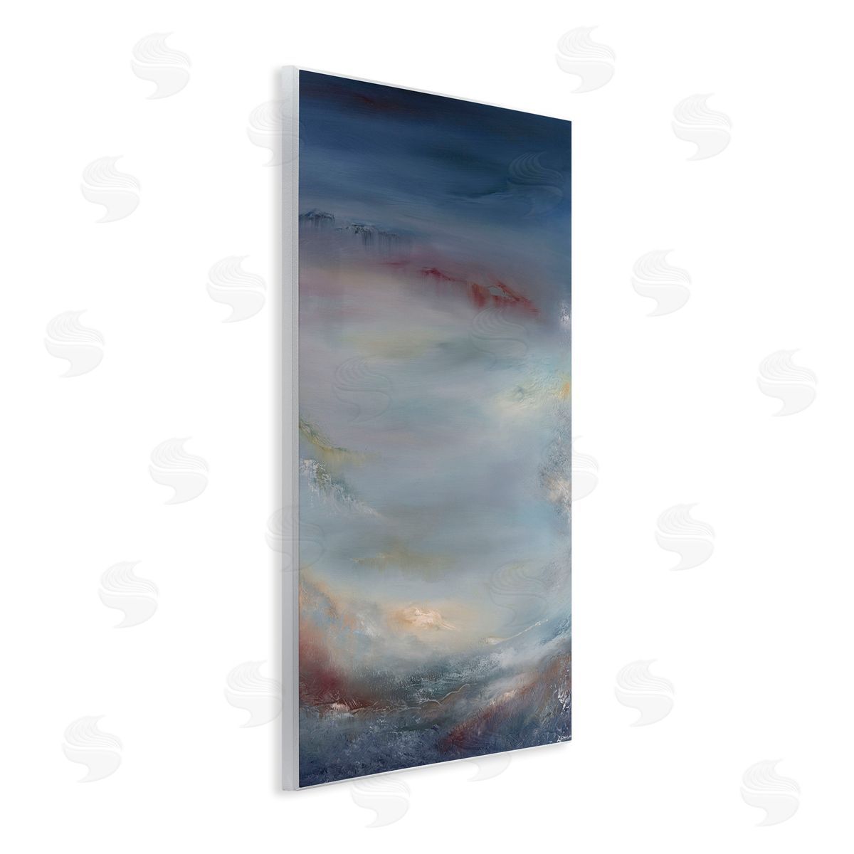 Coral Underwater Impression Wood Plaque Wall Art, Home Decor by Lydia Orange
