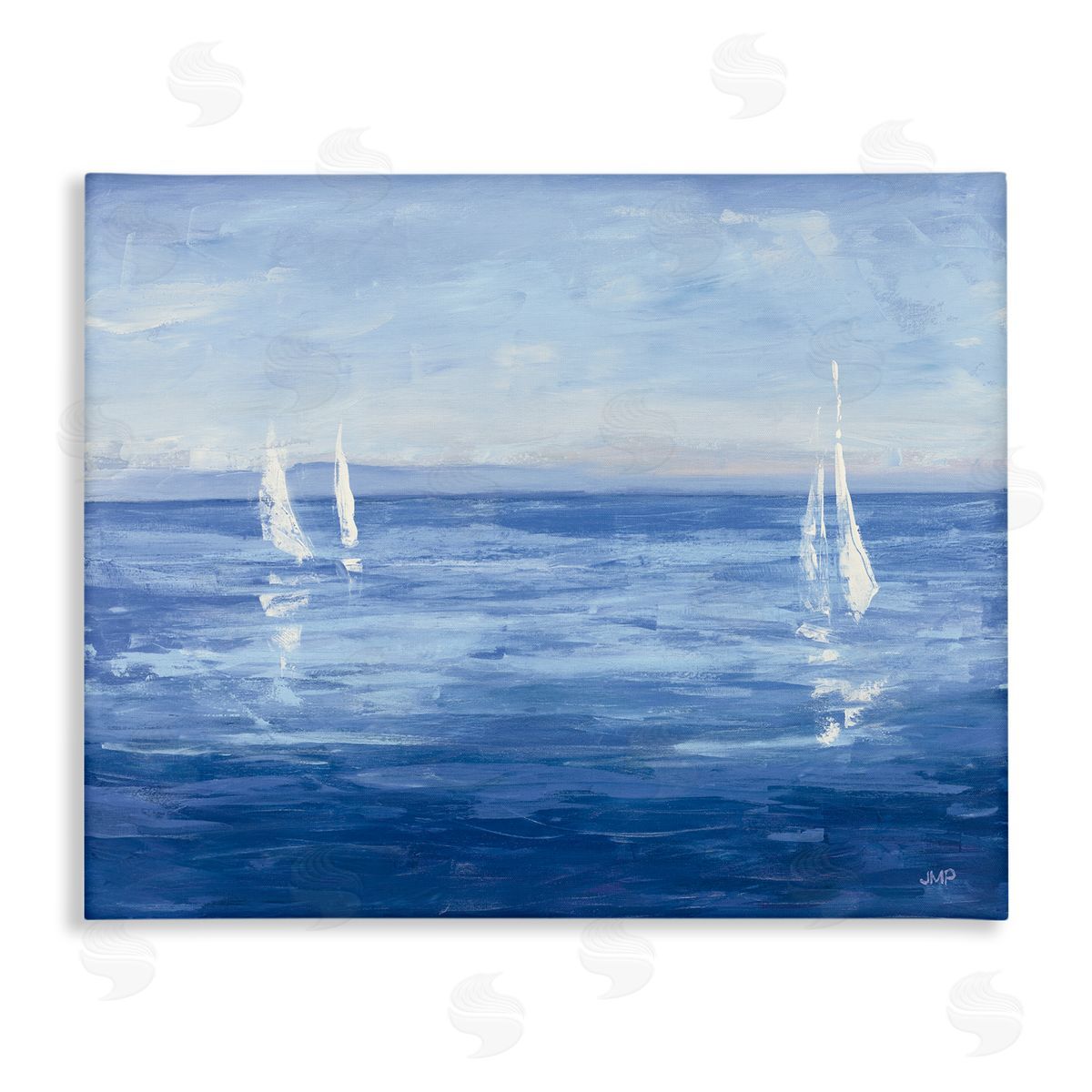 Vivid Boats Open Sail Canvas Wall Art, Home Decor by Julia Purinton