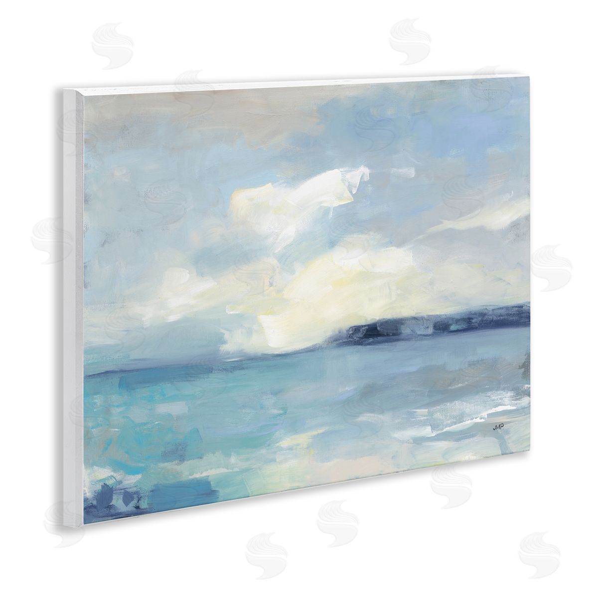 Sunny Peninsula Seascape Wood Plaque Wall Art, Home Decor by Julia Purinton
