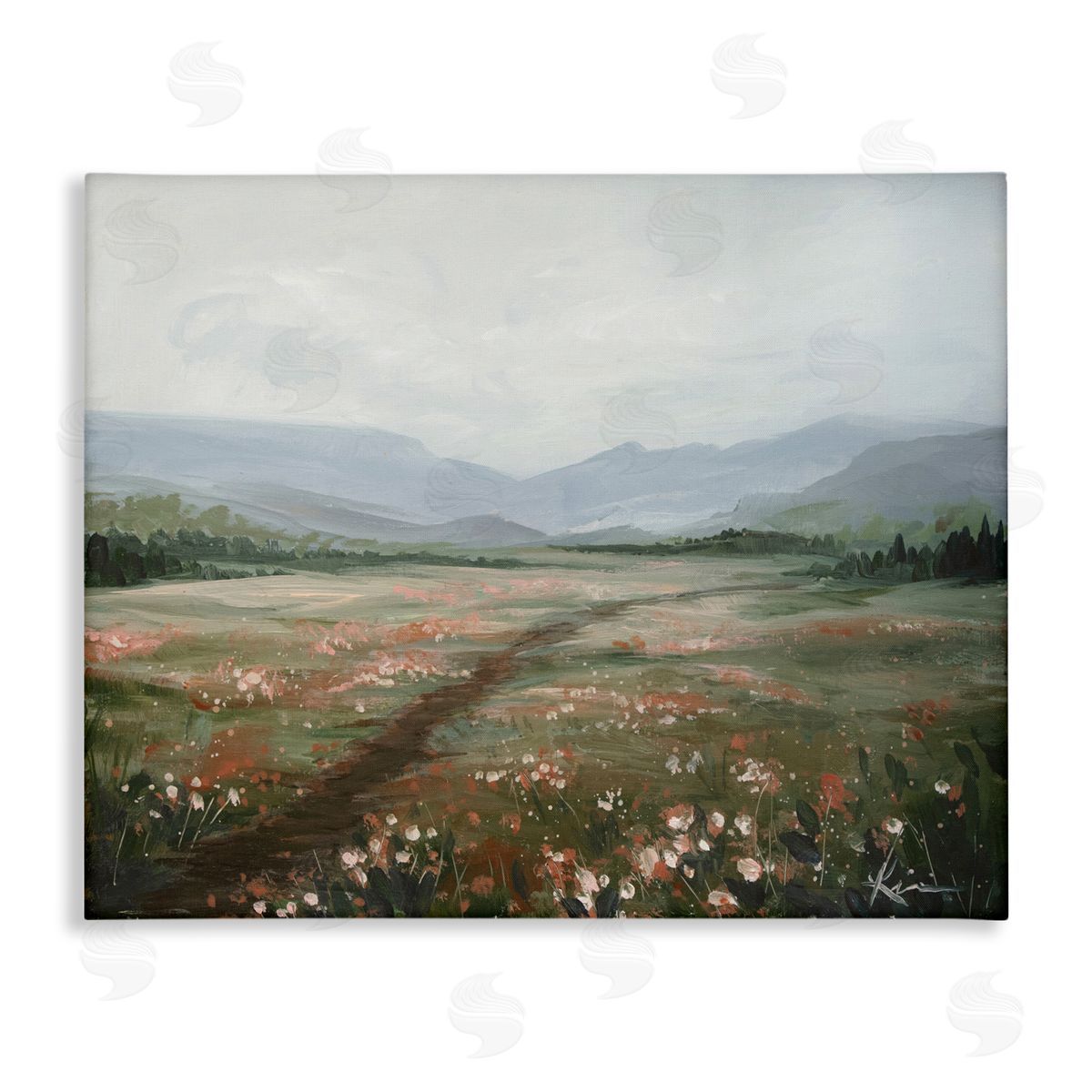 Path Through Rolling Meadow Canvas Wall Art, Home Decor by Lindsay Kivi Fine Art