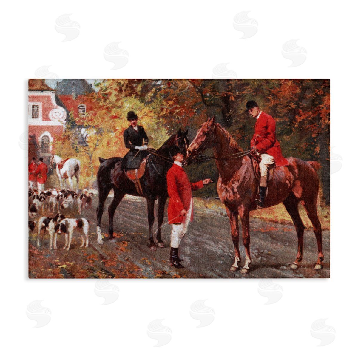 Vintage Horses & Jockeys Canvas Wall Art, Home Decor by Tina Higgins Designs, Inc.