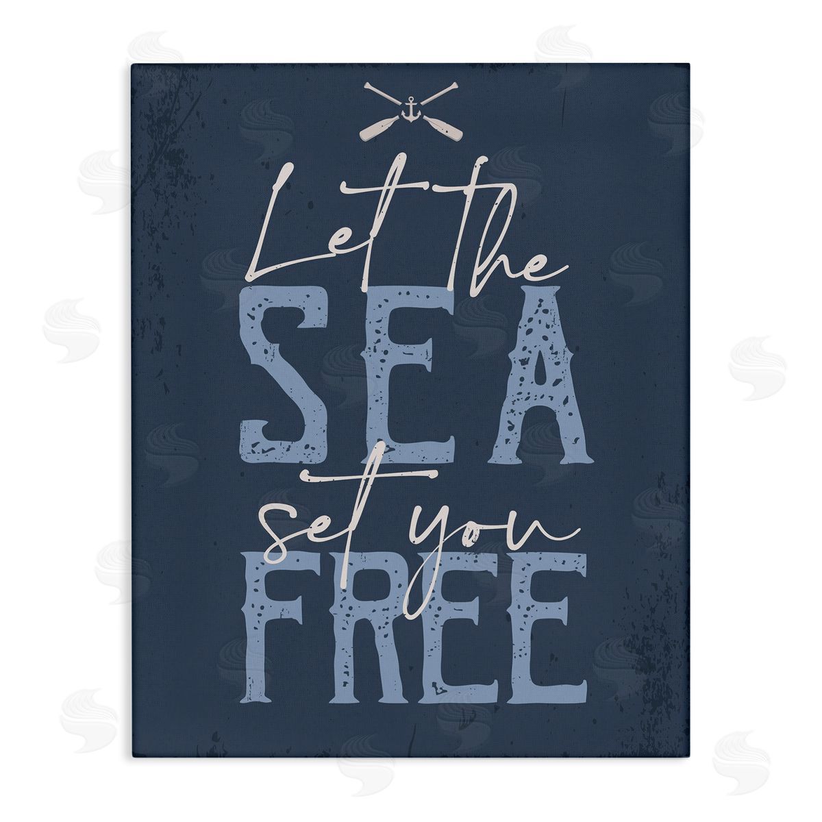 Sea Set You Free Canvas Wall Art, Home Decor by Angela Nickeas