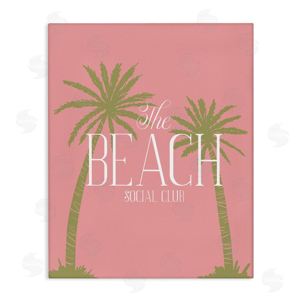 Pink Beach Social Club Canvas Wall Art, Home Decor by Hey Bre! Creative Studio