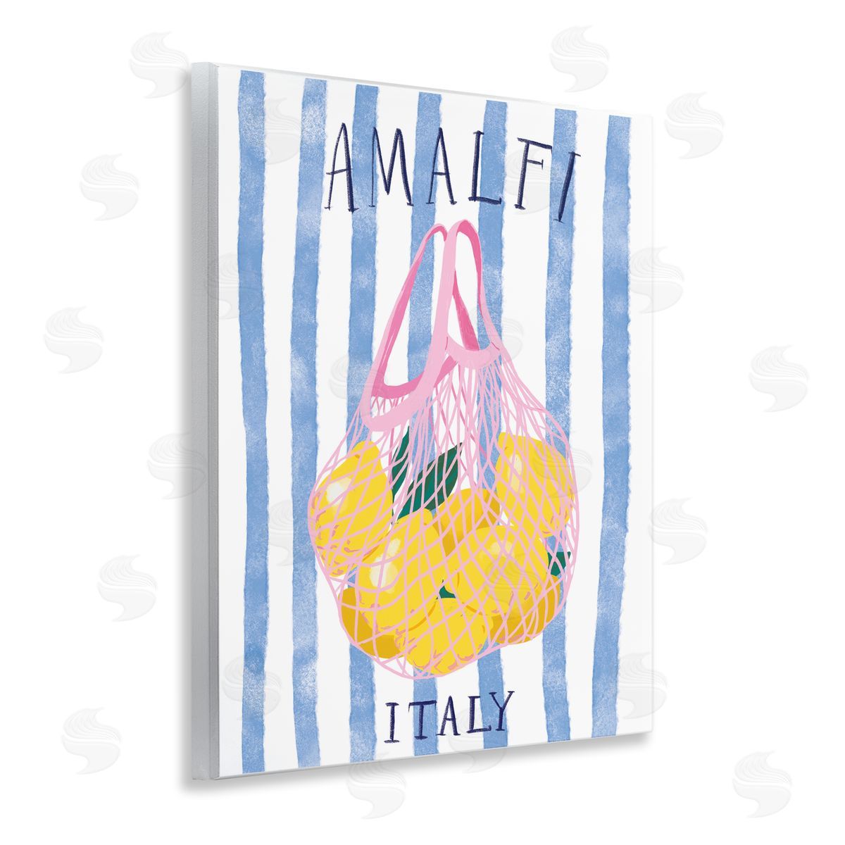 Amalfi Italy Lemons Wood Plaque Wall Art, Home Decor by Be Ni La