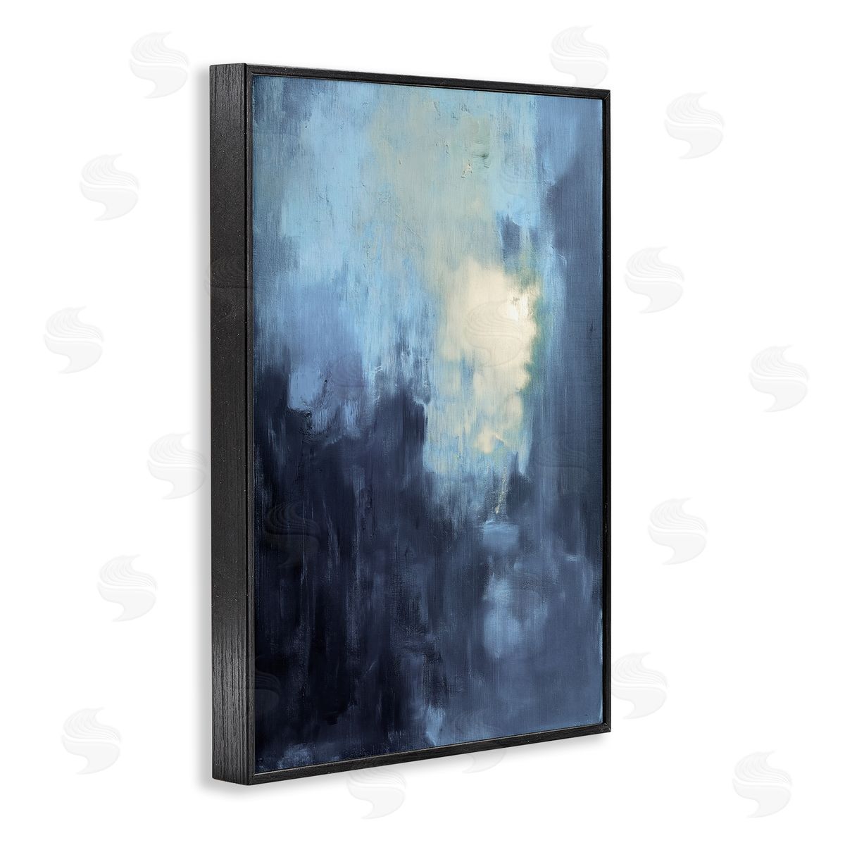Modern Masculine Abstract Black Frame Print Wall Art, Home Decor by Gina Kelly