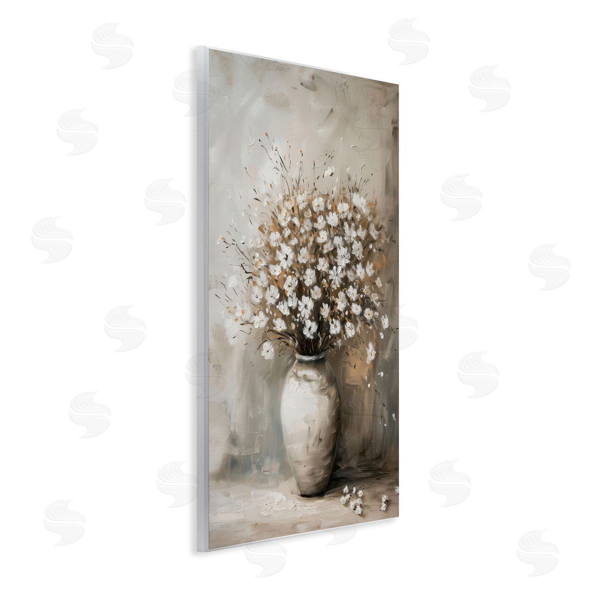 Vintage Still Life Bouquet Wood Plaque Wall Art, Home Decor by LSR Design Studio
