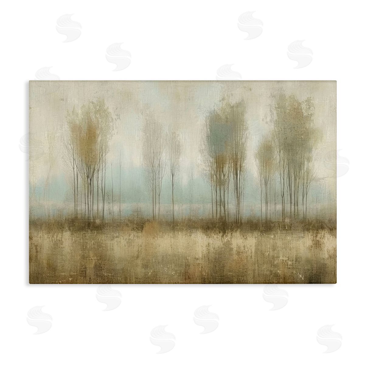 Muted Forest View Canvas Wall Art, Home Decor by LSR Design Studio
