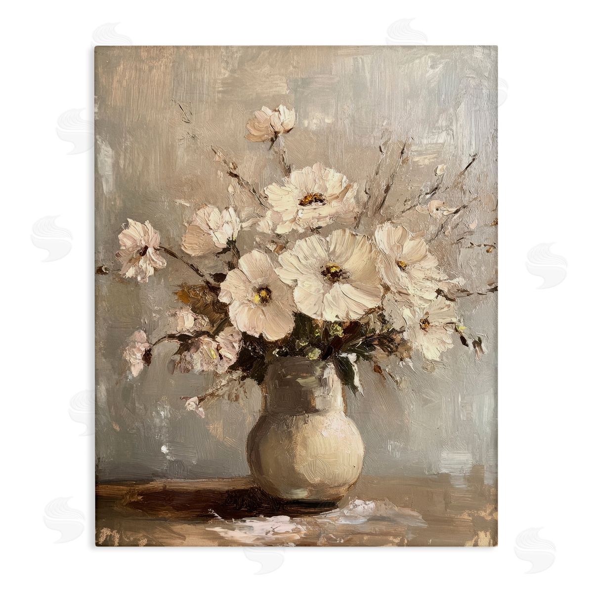 Lovely Heirloom Bouquet Canvas Wall Art, Home Decor by Petal Prints Design