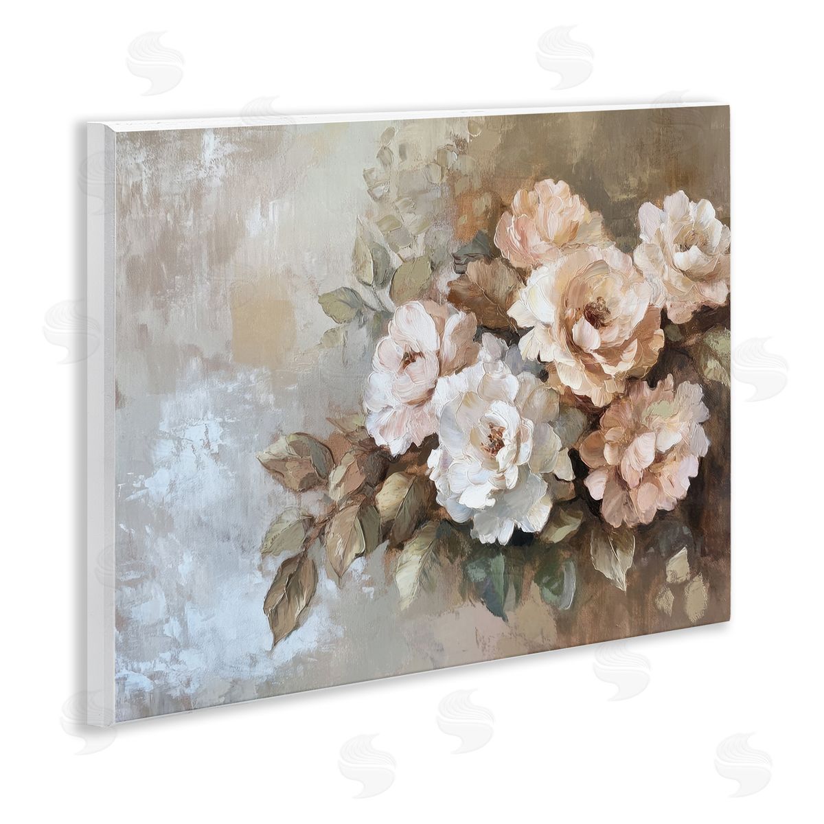 Pastel Budding Blooms Wood Plaque Wall Art, Home Decor by Petal Prints Design