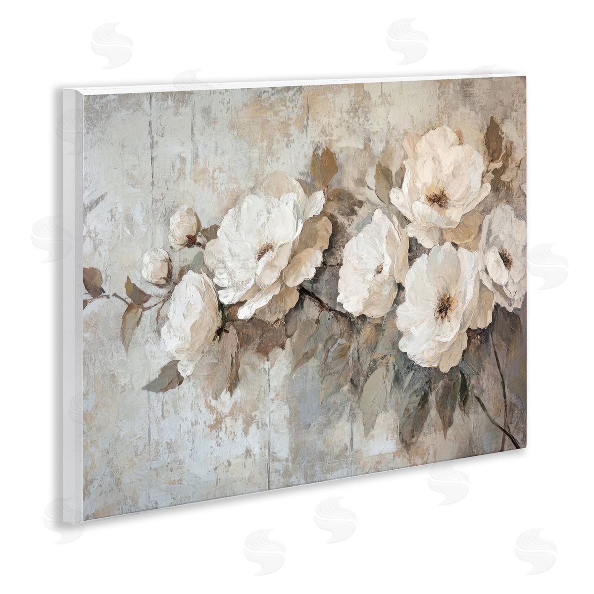 Summer Daze Blossoms Wood Plaque Wall Art, Home Decor by Petal Prints Design