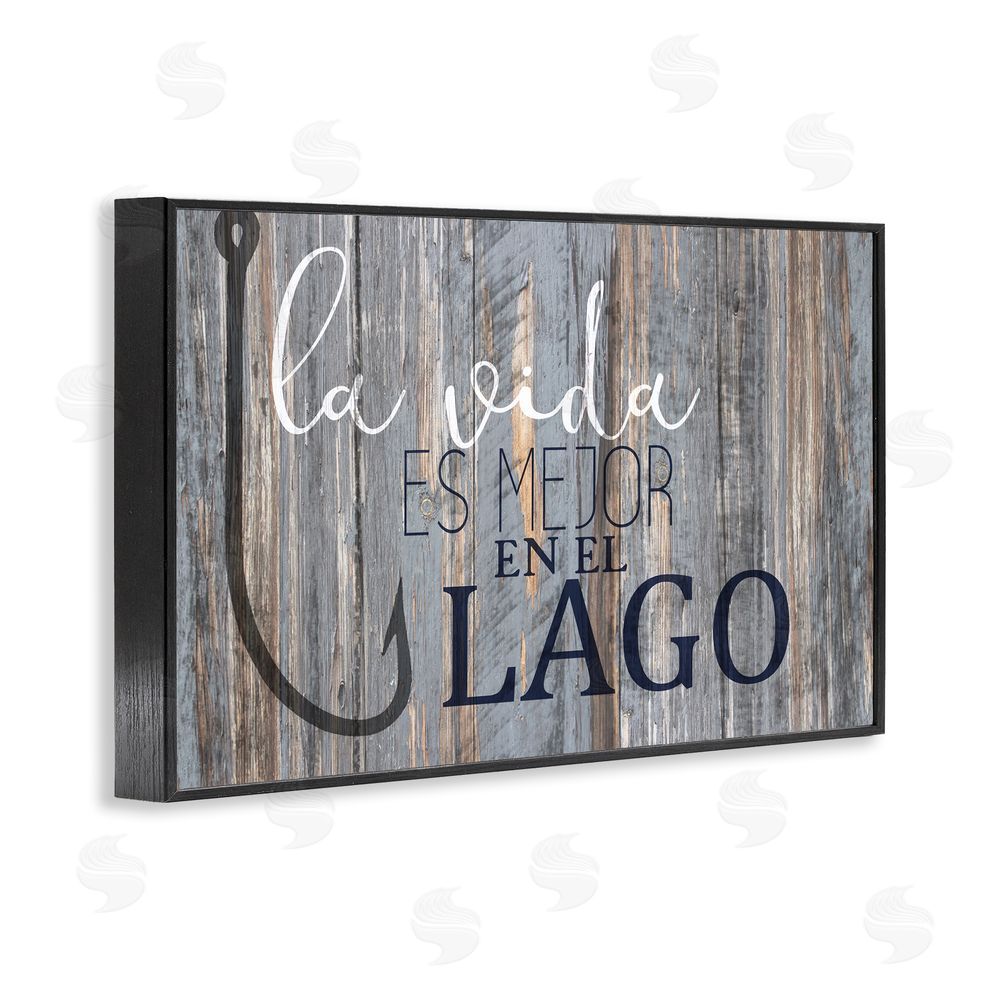 Kim Allen Mejor en el Lago Azul Black Framed Giclee Wall Art Print