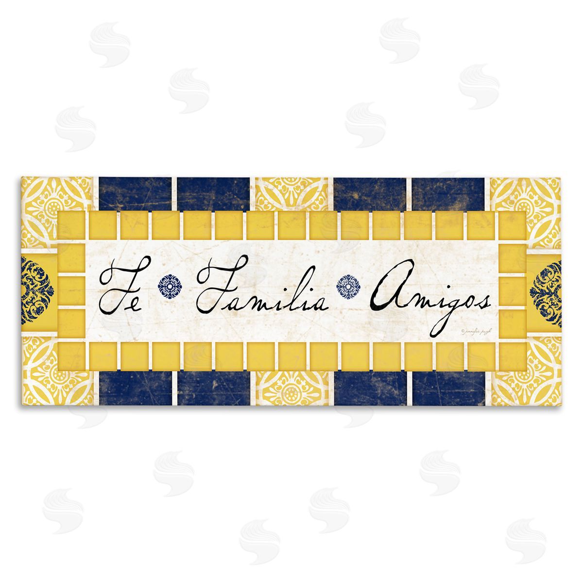 Jennifer Pugh Fe, Familia y Amigos Canvas Wall Art Print