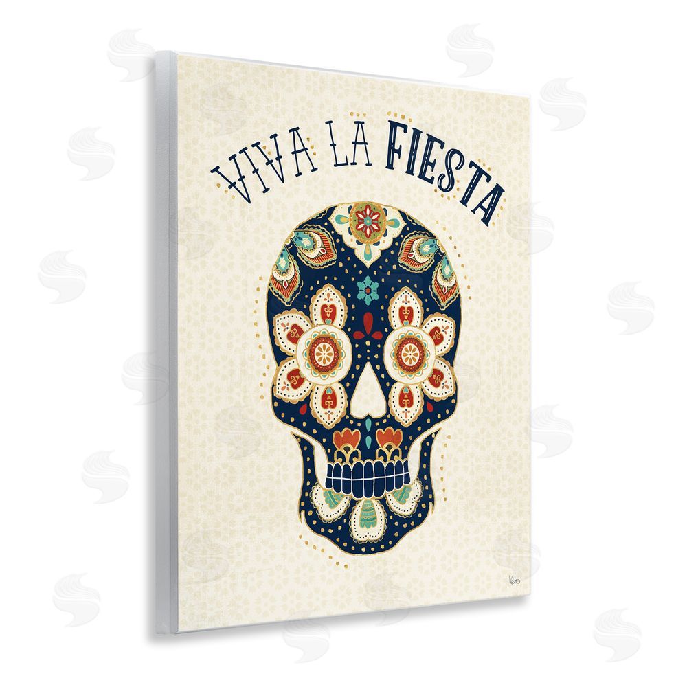 Veronique Charron Viva la Fiesta Calavera Wooden Wall Plaque Art Print
