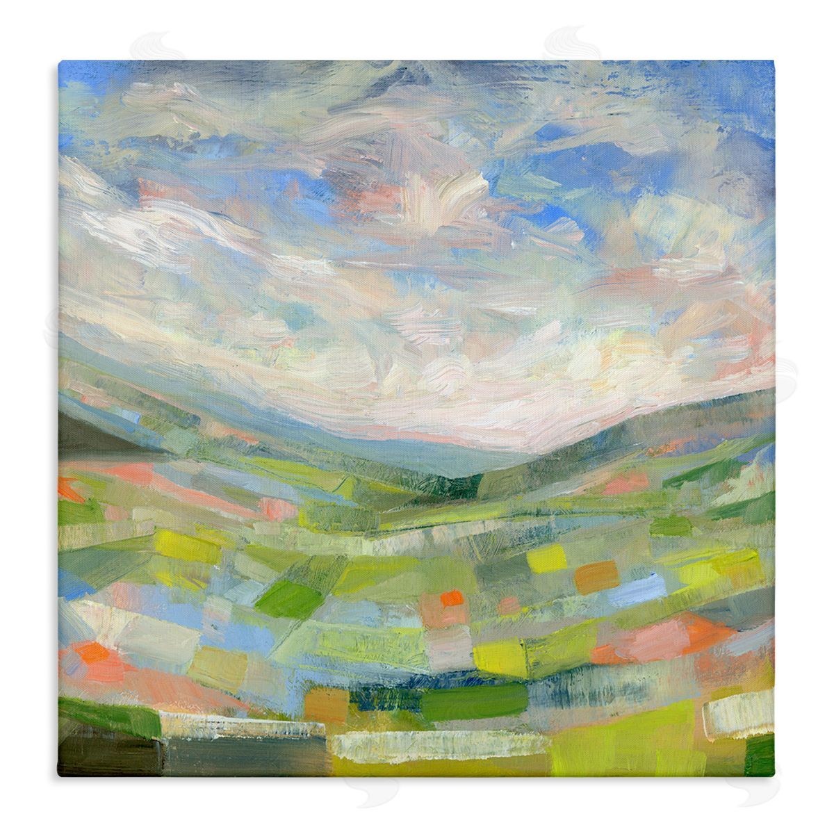 stupell industries Ashley Davis | Jolly Geometric Countryside Scene Wall Art
