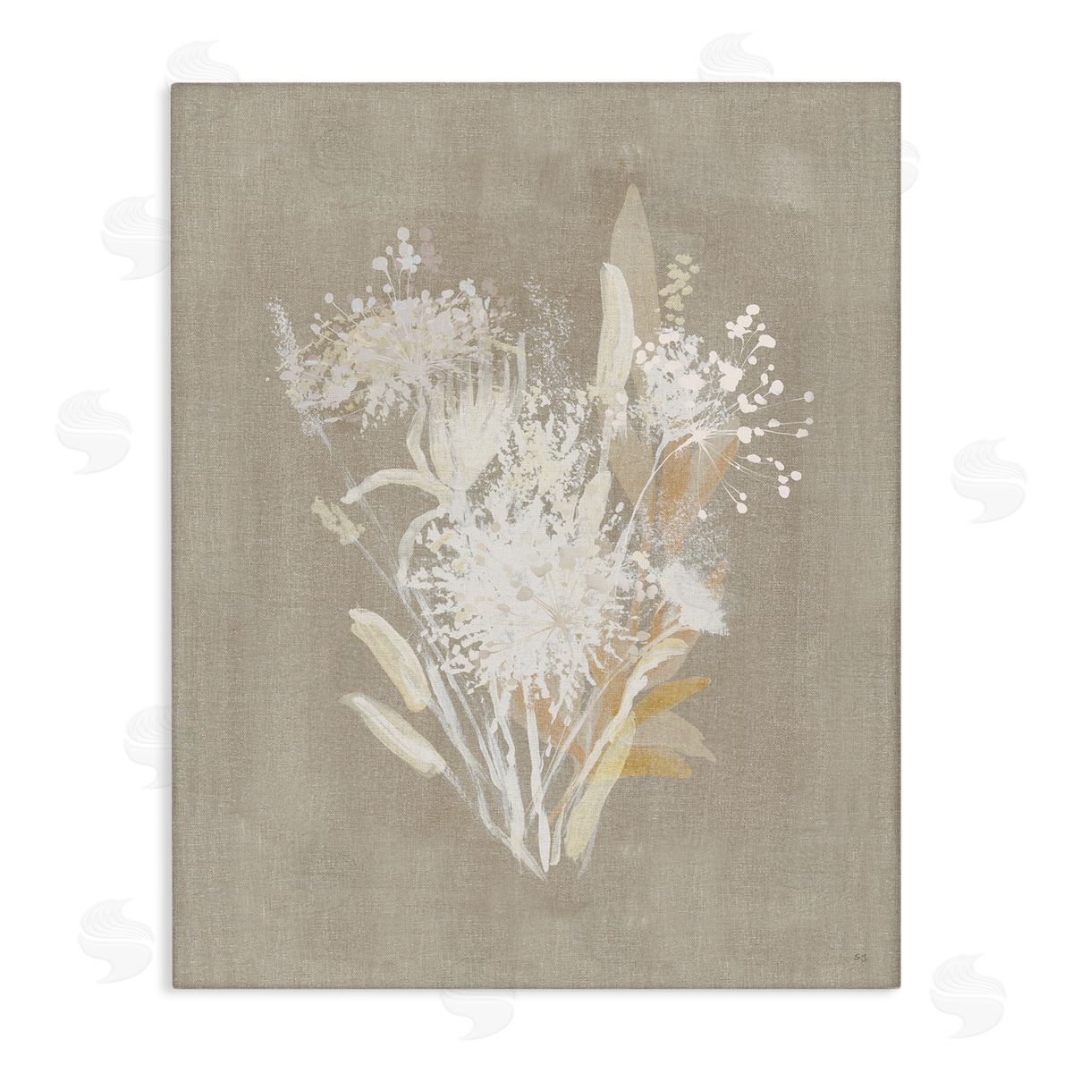 Country Herbs Impression Canvas Wall Art, Home Decor by Susan Jill