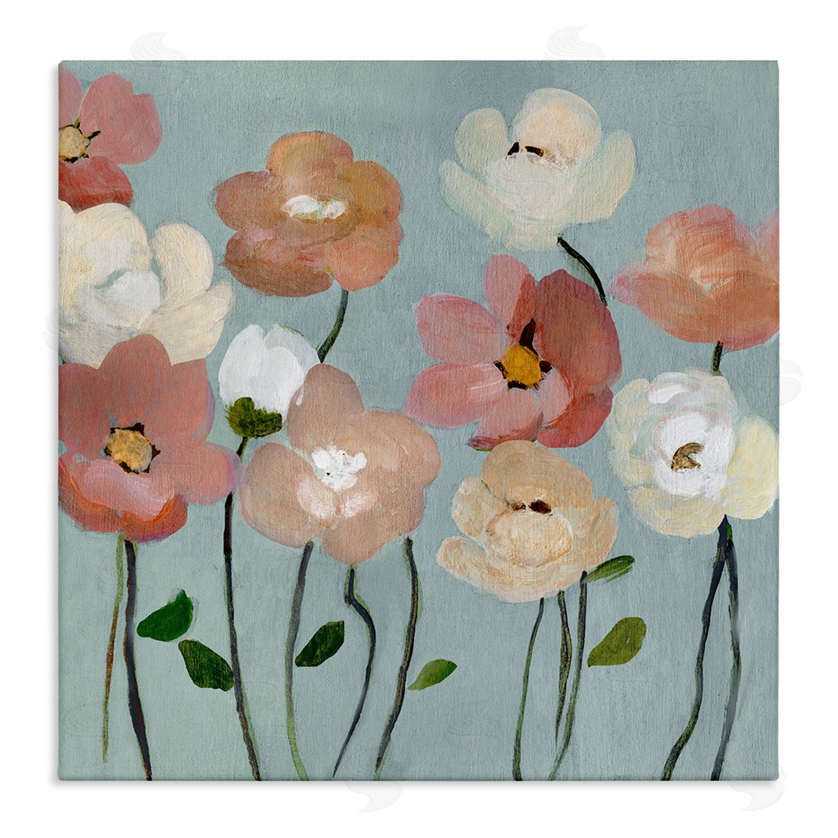 Soft Mixed Blossoms Canvas Wall Art, Home Decor by Charity Henderson