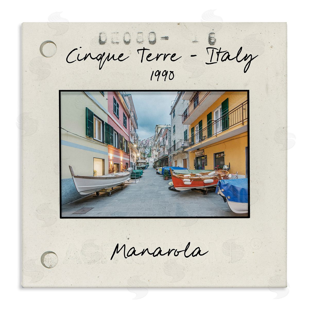 Vintage Travel Italy View Canvas Wall Art, Home Decor by Danita Delimont
