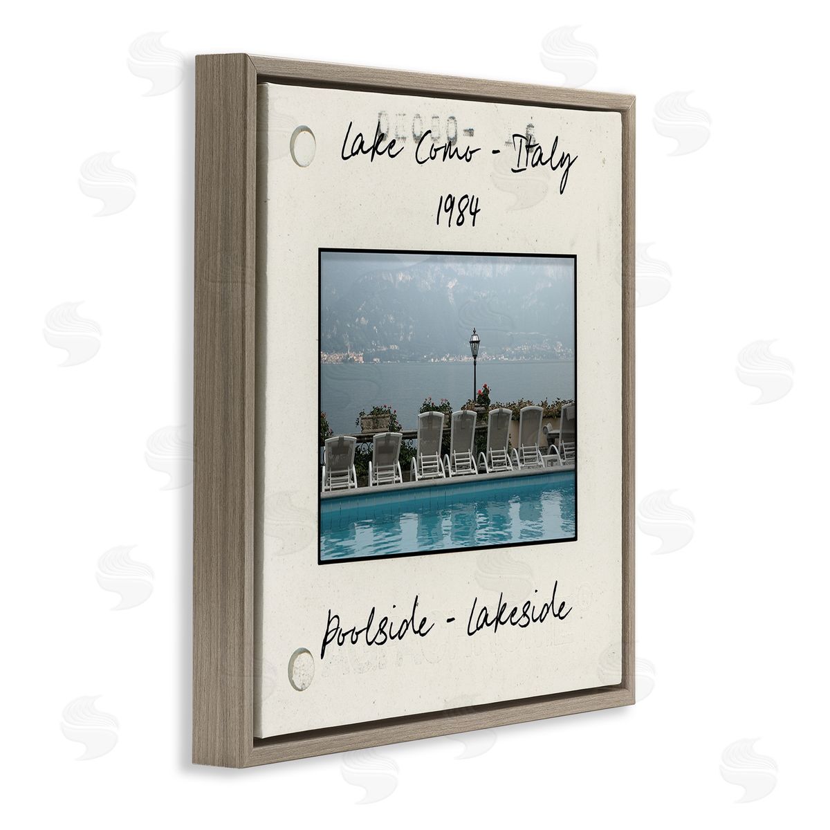 Vintage Style Italy Travel Brown Floating Frame Canvas Wall Art, Home Decor by Danita Delimont