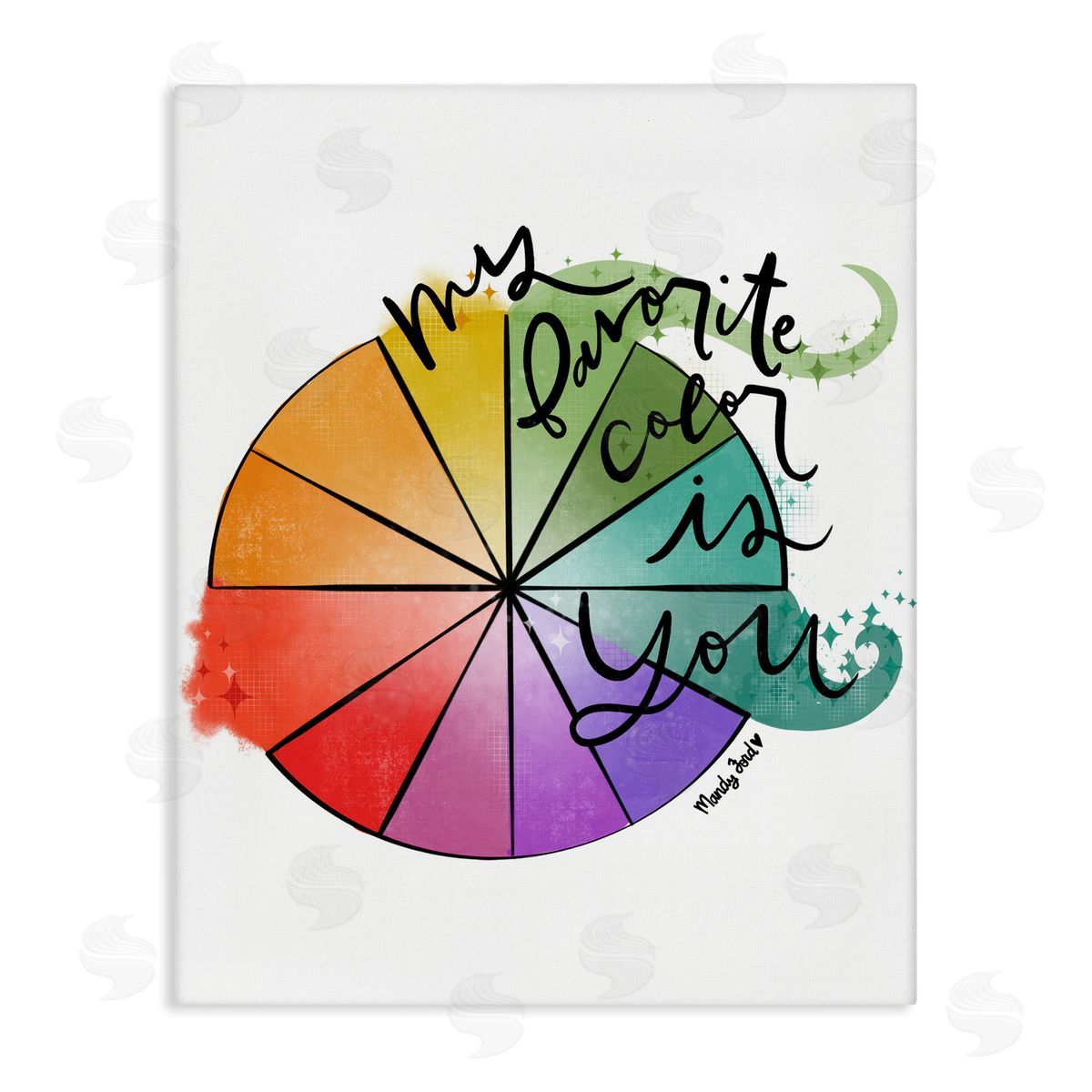 Favorite Color Is You Canvas Wall Art, Home Decor by Mandy Ford Art + Illustration