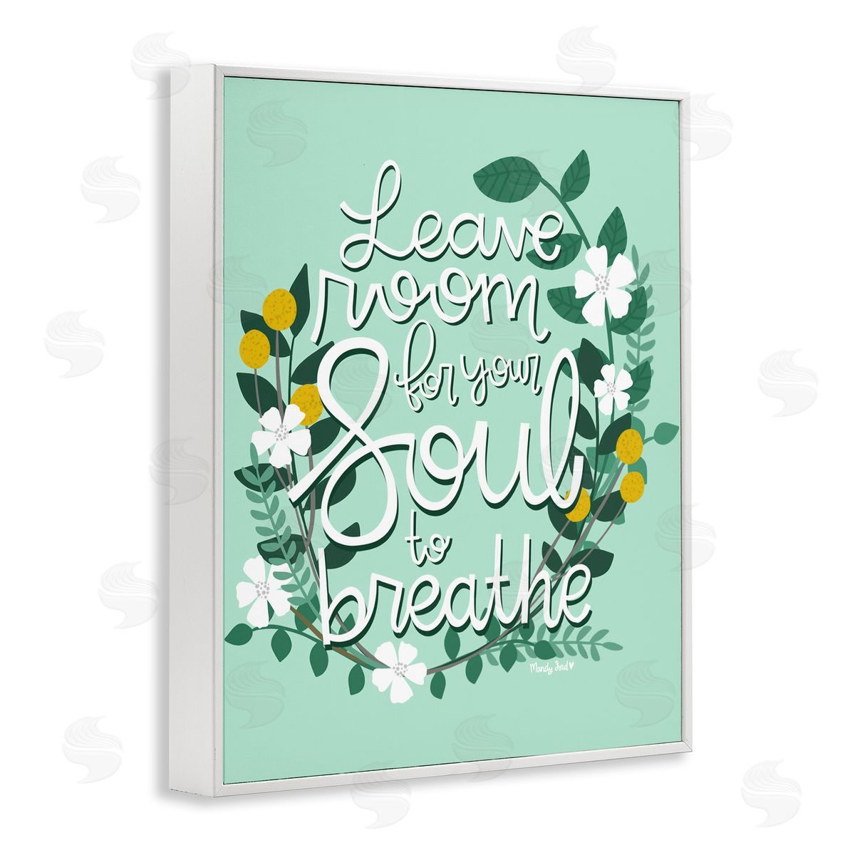 Room For Soul To Breathe White Frame Print Wall Art, Home Decor by Mandy Ford Art + Illustration