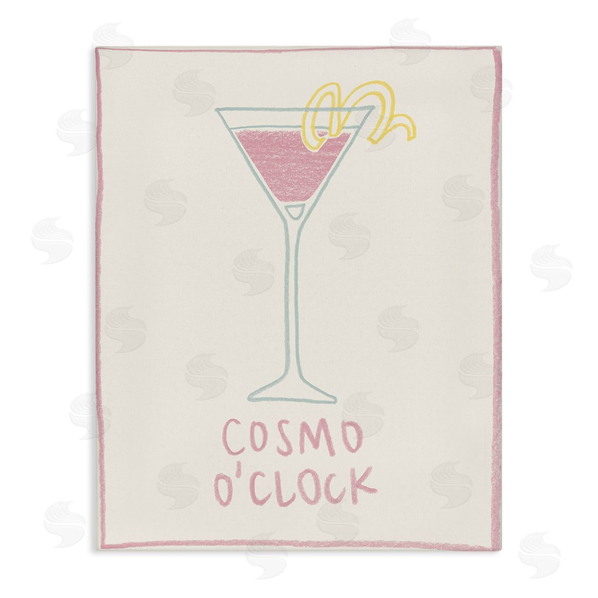 Minimal Cosmo O'Clock Canvas Wall Art, Home Decor by Grace Popp